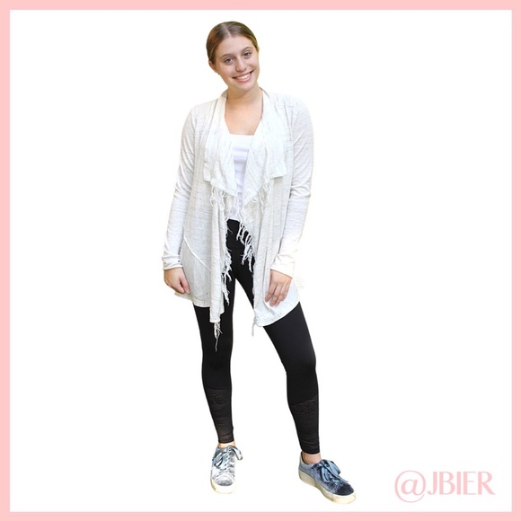 Free People White Fringe Cardigan - Picture 5 of 8